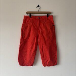 Patagonia Men’s Cropped Pants Bermuda Shorts Orange Hiking Size 32 Gorpcore Y2K